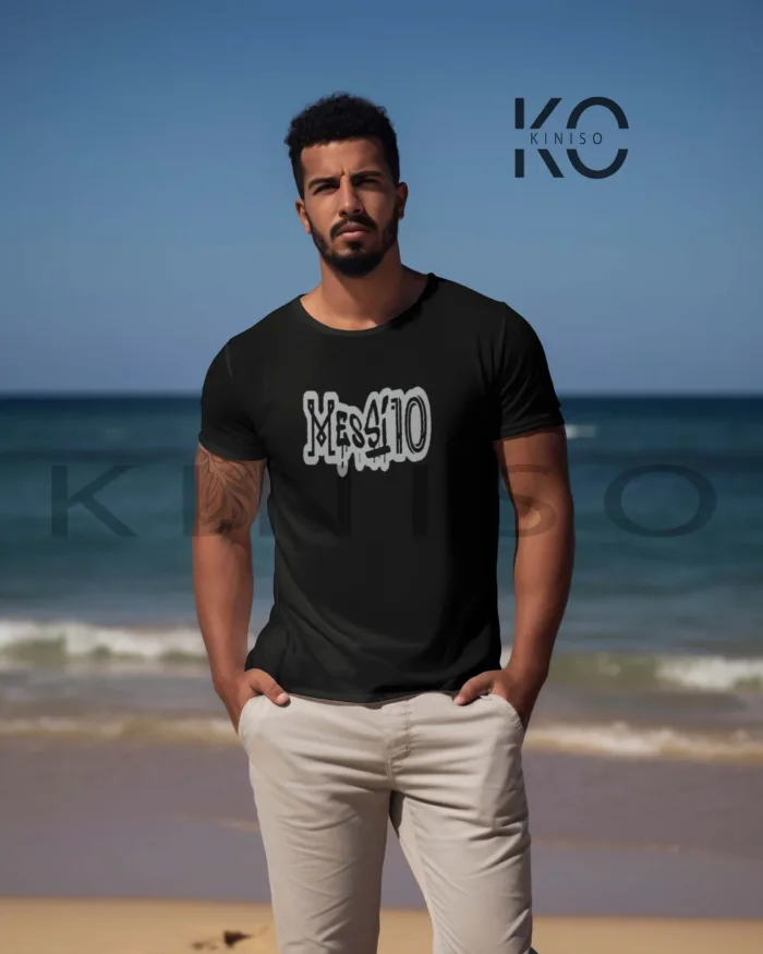 Official Messi 10 Design Football Graphic Tee for Men - Image 8