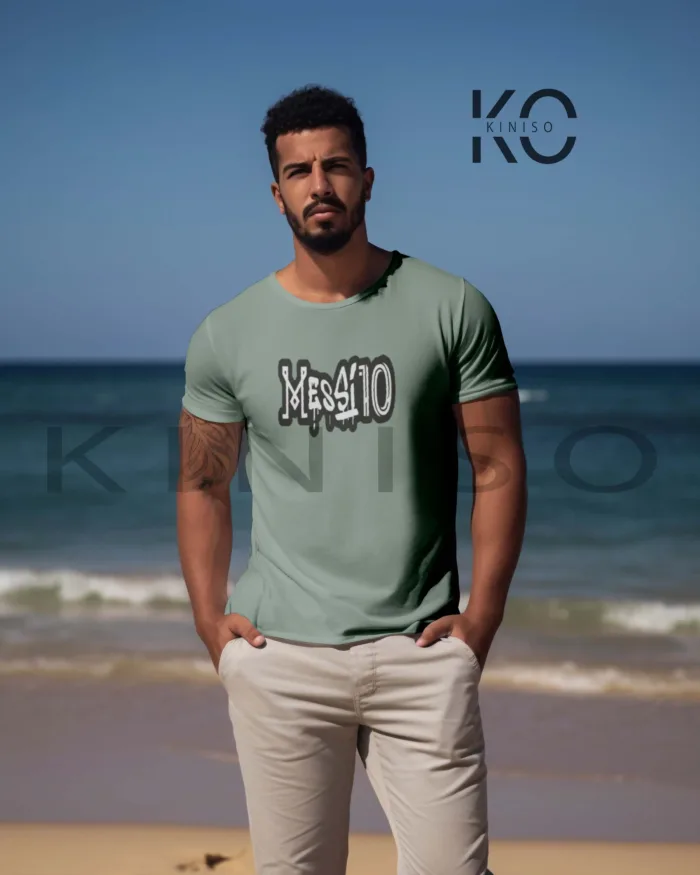 Official Messi 10 Design Football Graphic Tee for Men - Image 6