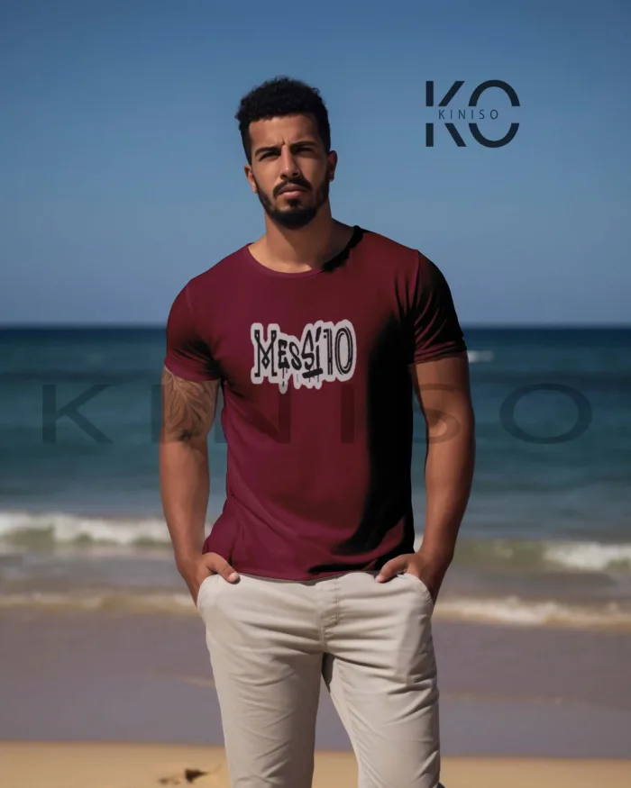 Official Messi 10 Design Football Graphic Tee for Men - Image 4