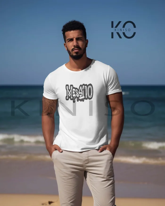 Official Messi 10 Design Football Graphic Tee for Men - Image 3