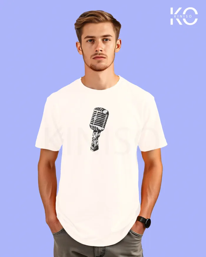Music Inspired t-shirts with Mike Printed for Music Lover in Bangladesh