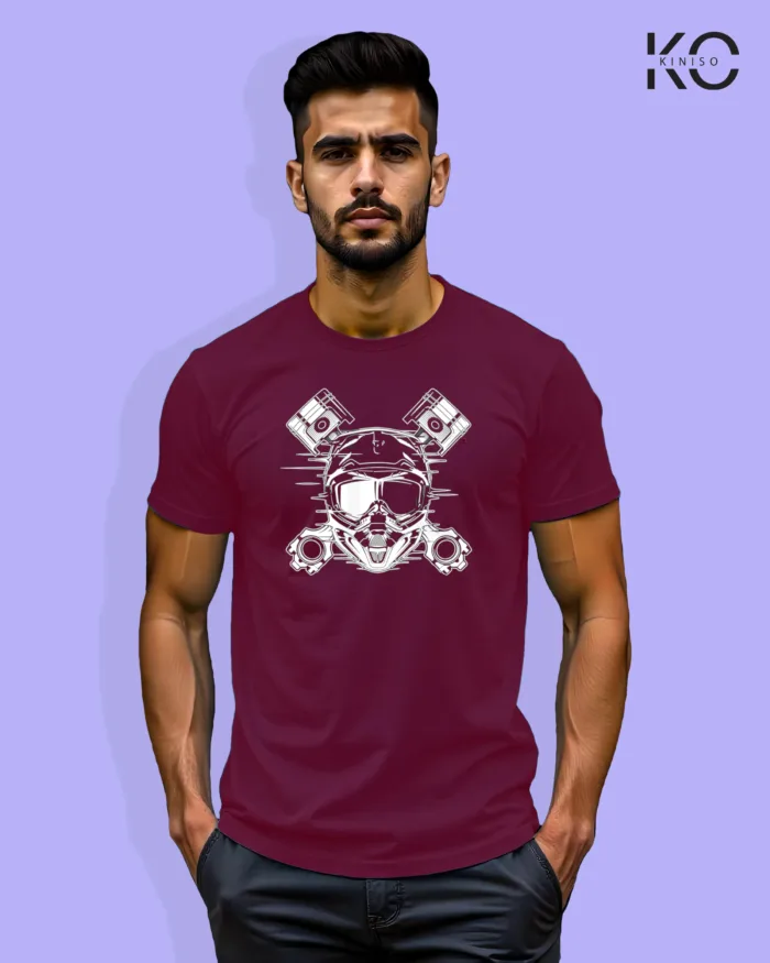 Motorcycle Themed T-Shirts with Motorbike Engine Design - Image 5