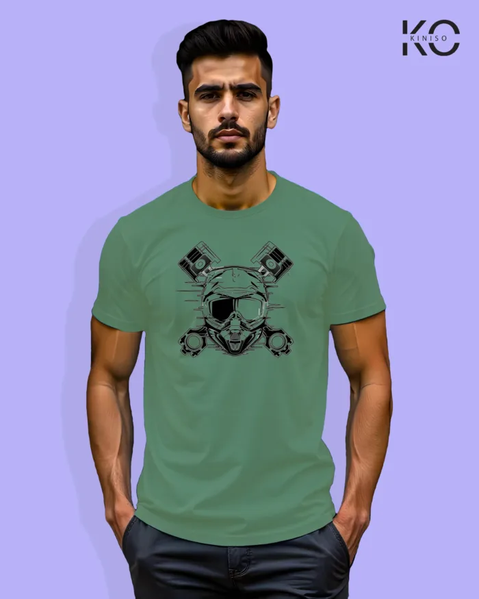 Motorcycle Themed T-Shirts with Motorbike Engine Design - Image 4
