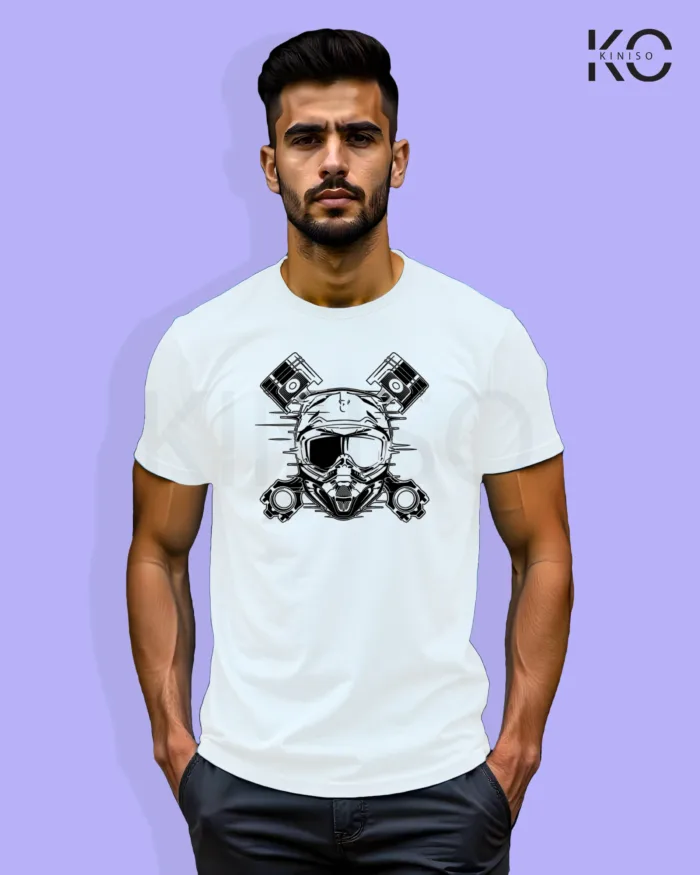 Motorcycle Themed T-Shirts with Motorbike Engine Design - Image 3