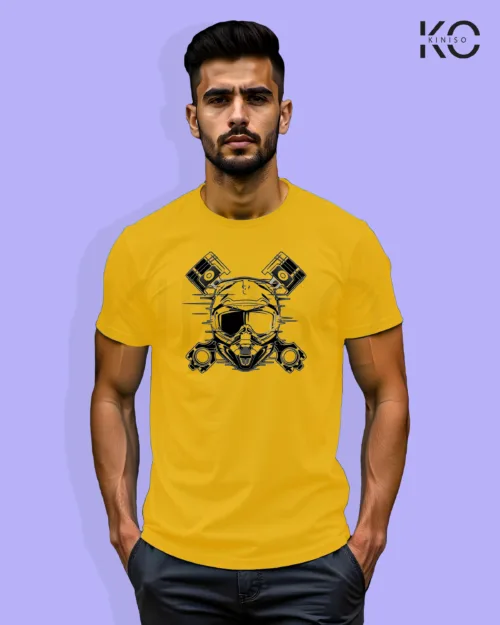 Motorbike Engine Yellow