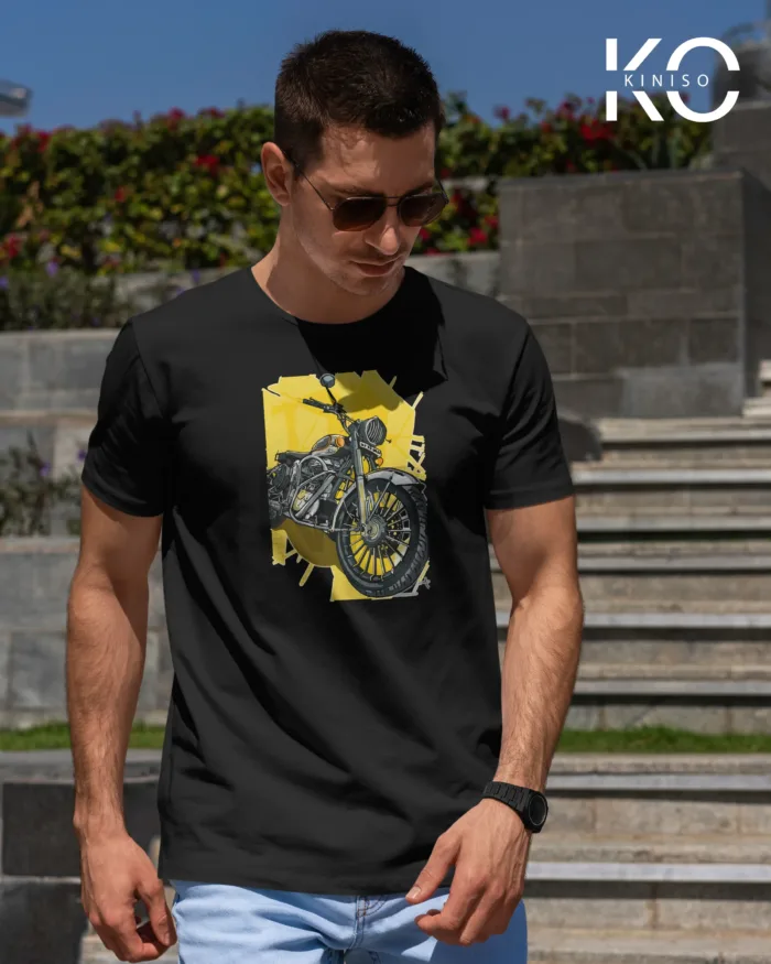 Motorcycle with Background printed T-Shirts for Motorcycle lover in Bangladesh