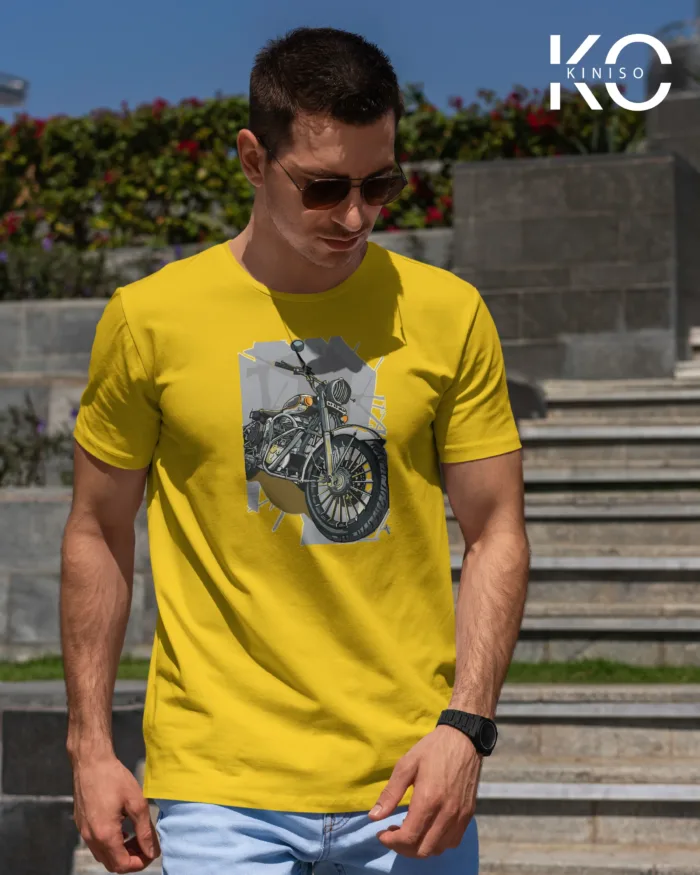 Motorcycle with Background printed T-Shirts for Motorcycle lover in Bangladesh - Image 2