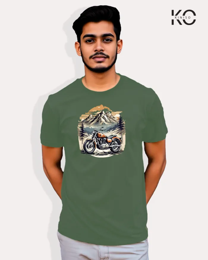 Mountain Ride designed printed tees for bike lover - Image 4