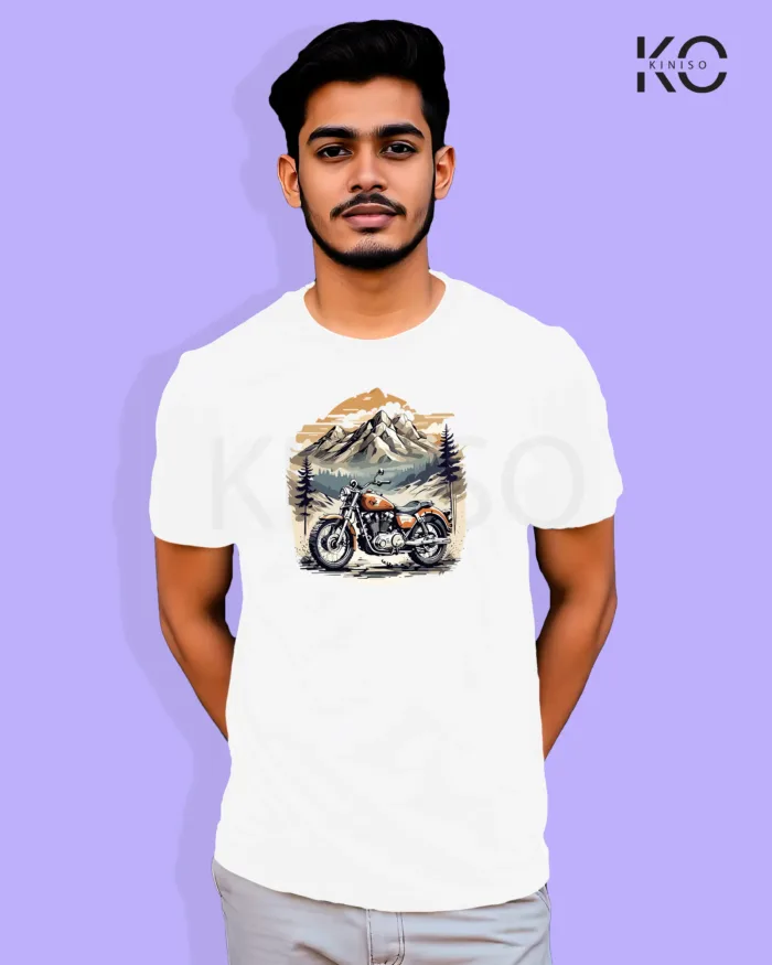 Mountain Ride designed printed tees for bike lover - Image 3