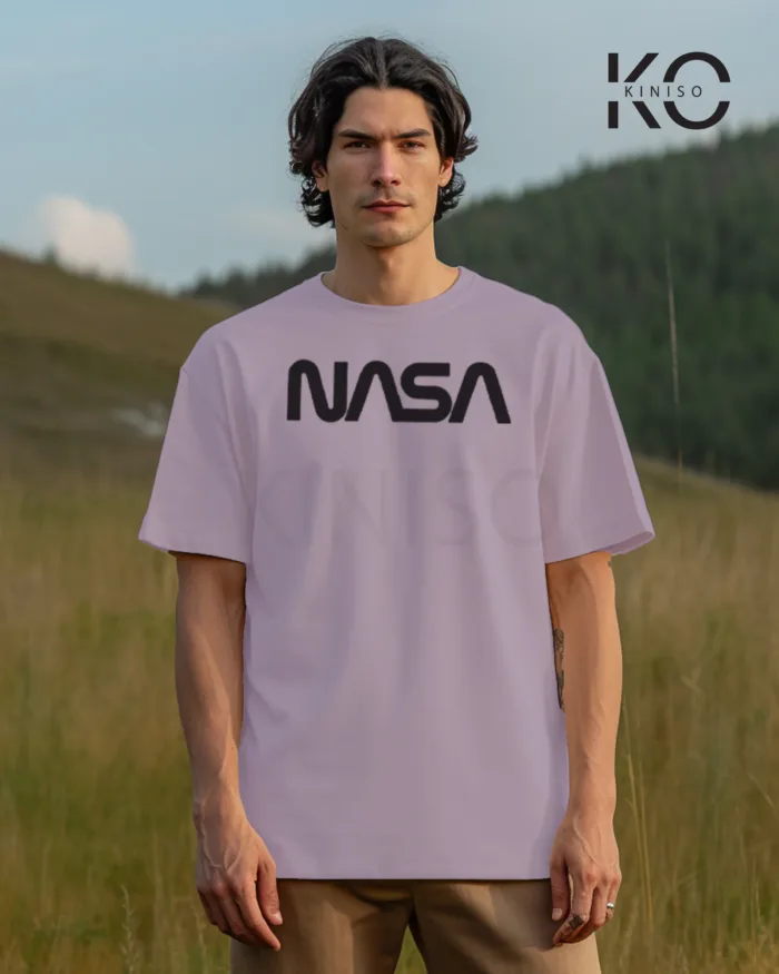 NASA Rabbit Printed Drop Shoulder Gaffiti T-Shirts for Men - Image 7