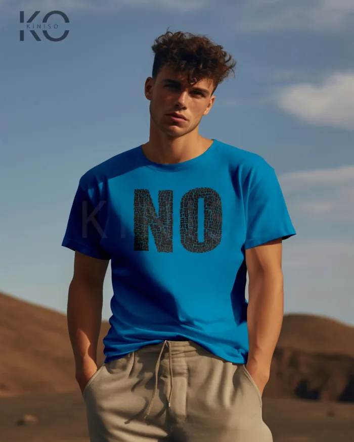 Half Sleeve T-Shirt for Men – Designer – No Yes - Image 7