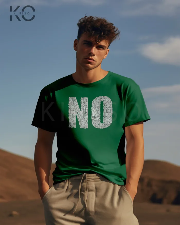 Half Sleeve T-Shirt for Men – Designer – No Yes - Image 6