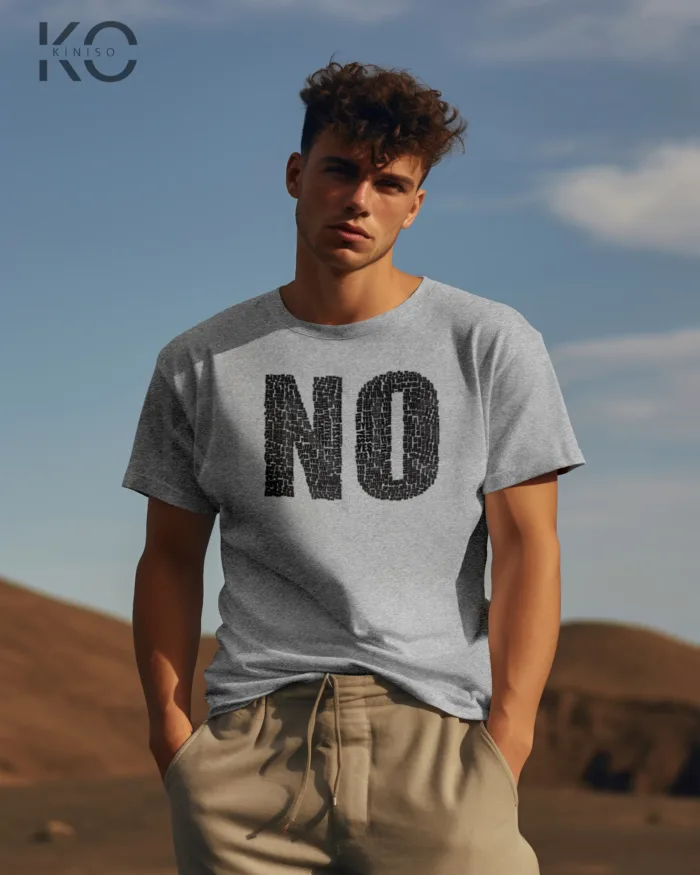 Half Sleeve T-Shirt for Men – Designer – No Yes - Image 5