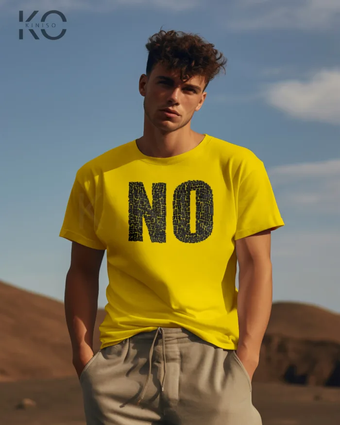 Half Sleeve T-Shirt for Men – Designer – No Yes