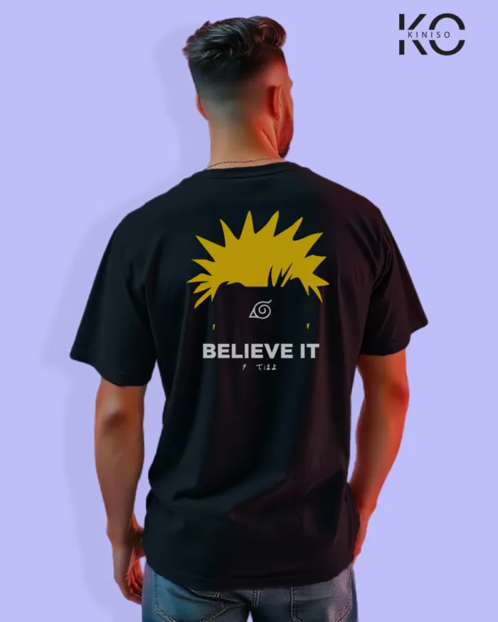 Naruto T-shirt Drop Shoulder for Men - Leaf Village Symbol - In Dhaka - Image 16