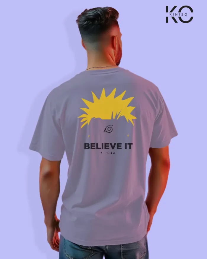 Naruto T-shirt Drop Shoulder for Men - Leaf Village Symbol - In Dhaka - Image 14