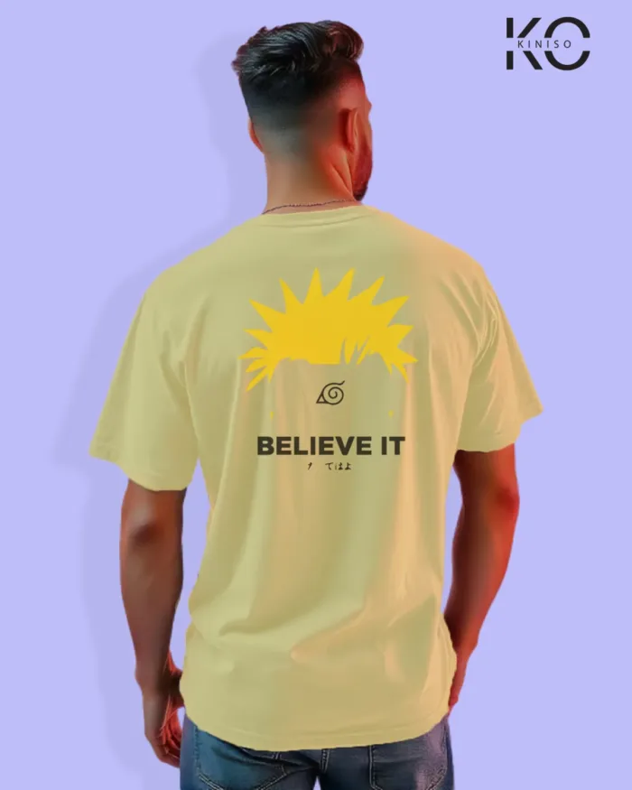 Naruto T-shirt Drop Shoulder for Men - Leaf Village Symbol - In Dhaka - Image 13