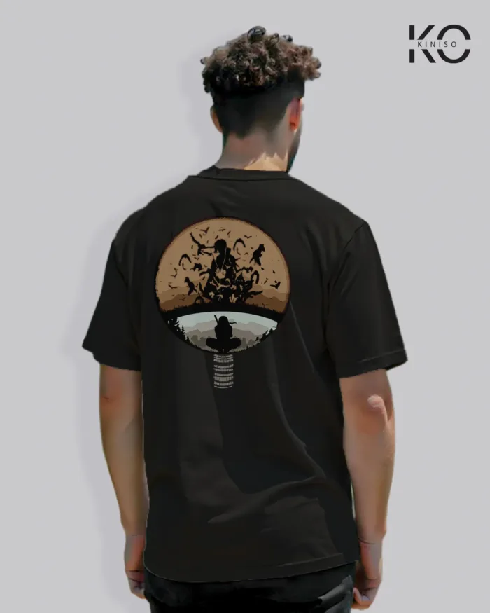 Naruto T-shirt Drop Shoulder for Men - Sasuke Sharingan - In Dhaka - Image 16
