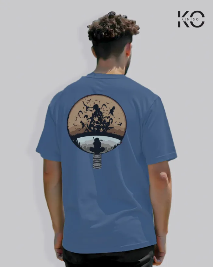 Naruto T-shirt Drop Shoulder for Men - Sasuke Sharingan - In Dhaka - Image 15