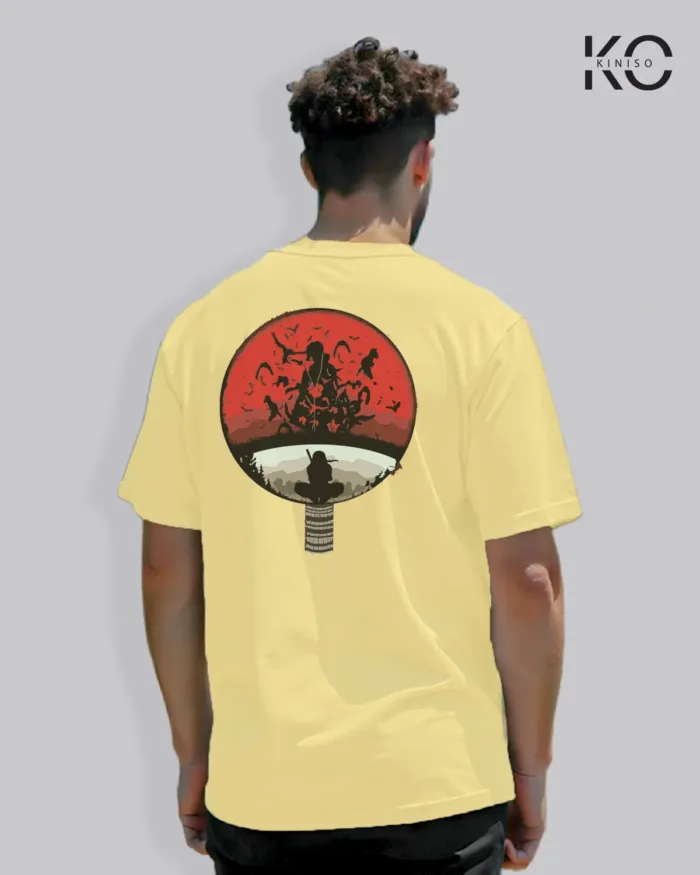 Naruto T-shirt Drop Shoulder for Men - Sasuke Sharingan - In Dhaka - Image 13