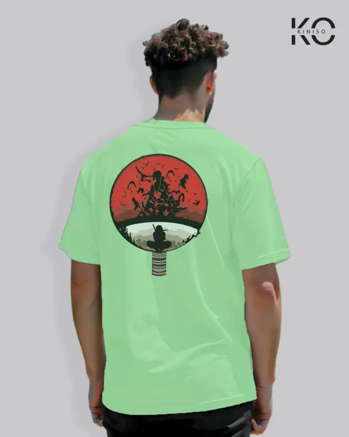 Naruto T-shirt Drop Shoulder for Men - Sasuke Sharingan - In Dhaka - Image 12
