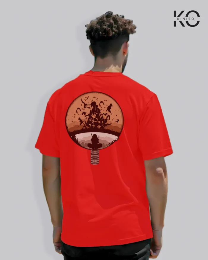 Naruto T-shirt Drop Shoulder for Men - Sasuke Sharingan - In Dhaka - Image 11