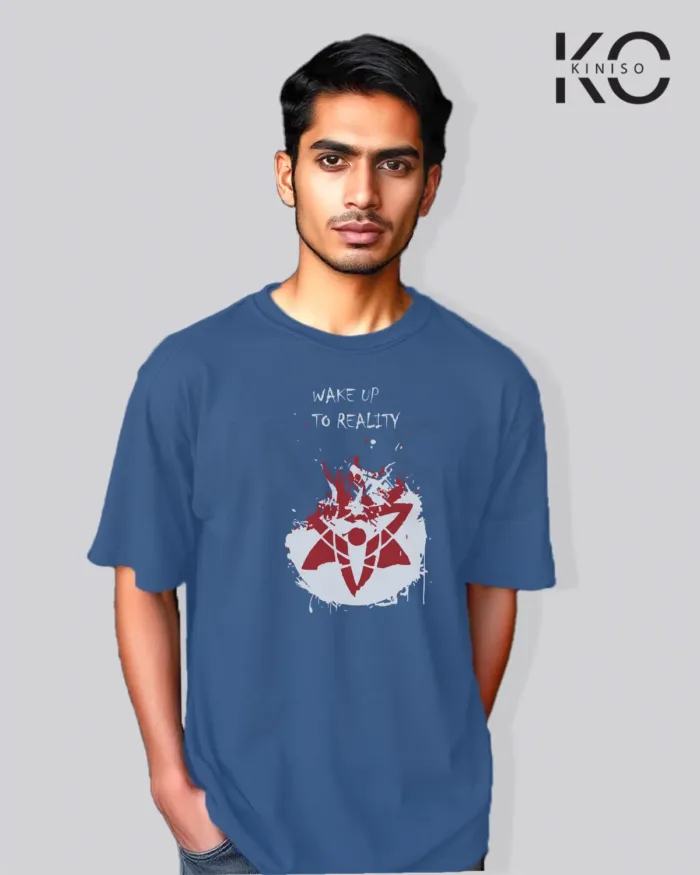 Naruto T-shirt Drop Shoulder for Men - Sasuke Sharingan - In Dhaka - Image 8
