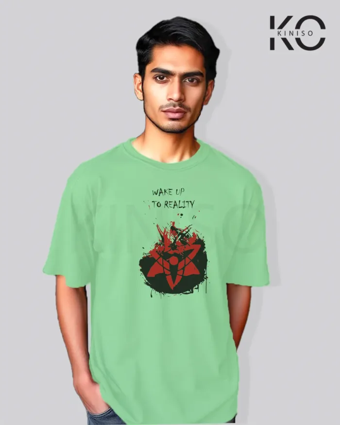 Naruto T-shirt Drop Shoulder for Men - Sasuke Sharingan - In Dhaka - Image 5