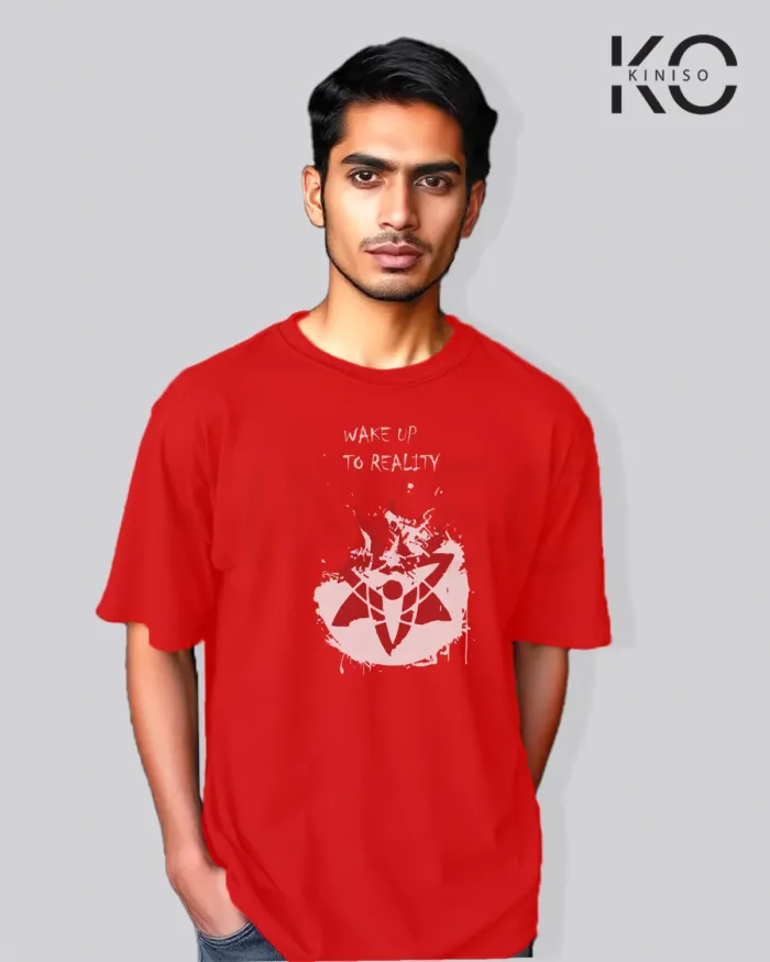 Naruto T-shirt Drop Shoulder for Men - Sasuke Sharingan - In Dhaka - Image 4