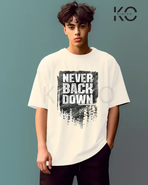 Never Back Down White 1
