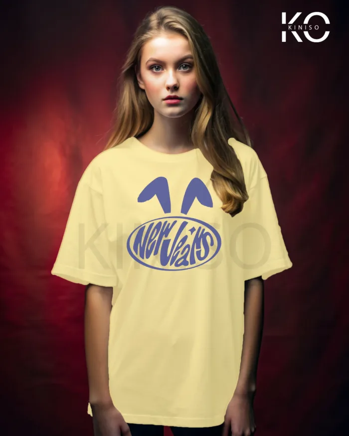Stylish Women's K-Pop T-Shirts with New Jeans Logo Bunny Ear Designs - Image 5