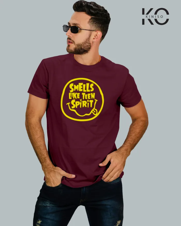 Music Inspired t-shirts with Nirvana "Smells Like Teen" Printed for Music Lover in Bangladesh - Image 4