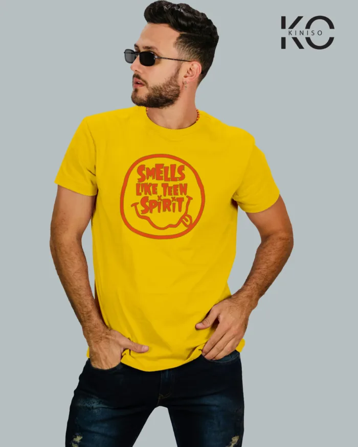 Music Inspired t-shirts with Nirvana "Smells Like Teen" Printed for Music Lover in Bangladesh - Image 2