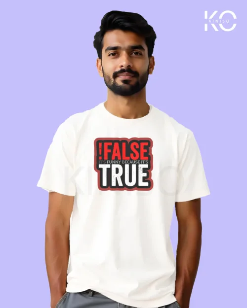 Not false true White