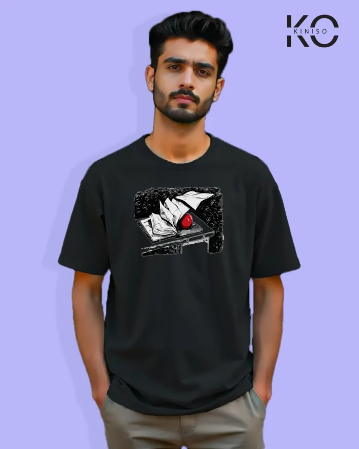 Death Note Inspired Design "Note Book and Apple" Printed T-Shirts for Anime Lovers in Bangladesh - Image 8