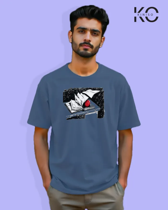 Death Note Inspired Design "Note Book and Apple" Printed T-Shirts for Anime Lovers in Bangladesh - Image 7