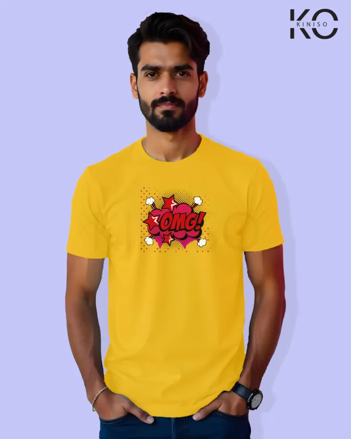 Comic T-shirts - OMG Graphic Printed - for Men - Image 2