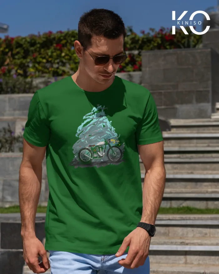 Motorcycle tees with oil painting motorcycle designs