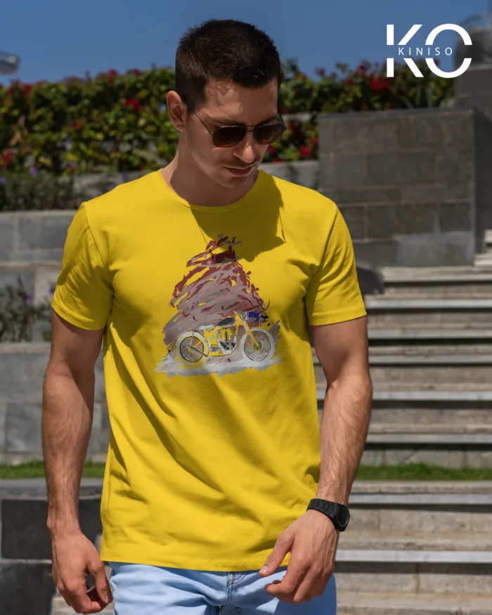 Motorcycle tees with oil painting motorcycle designs - Image 2