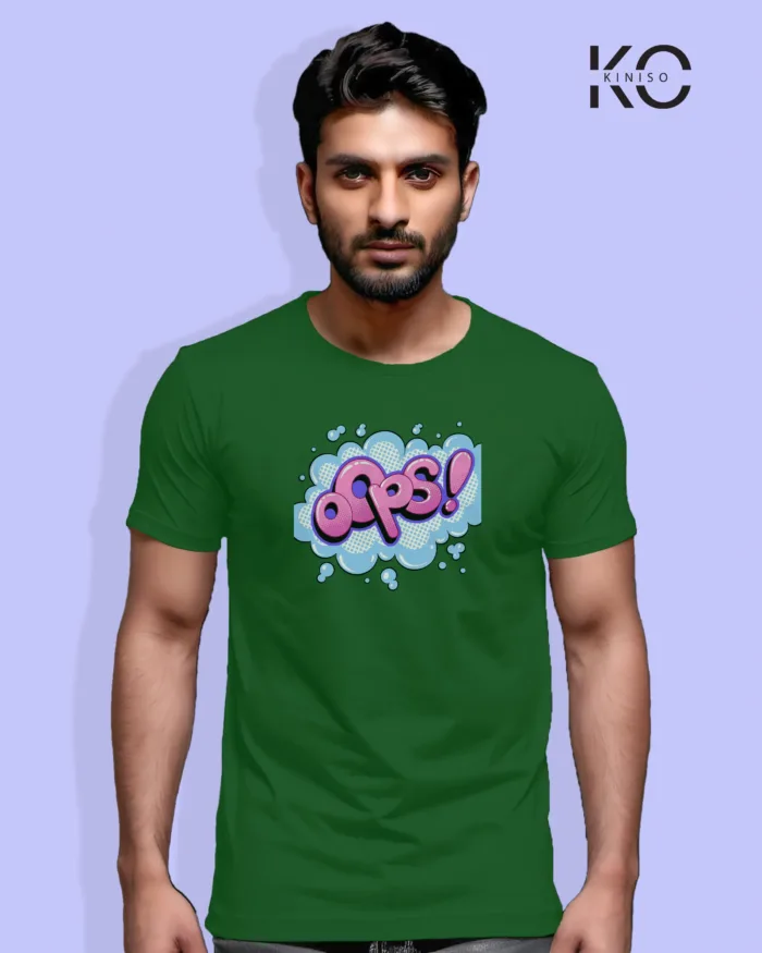 Comic T-Shirts - OOPS Graphic Printed - for Men - Image 7