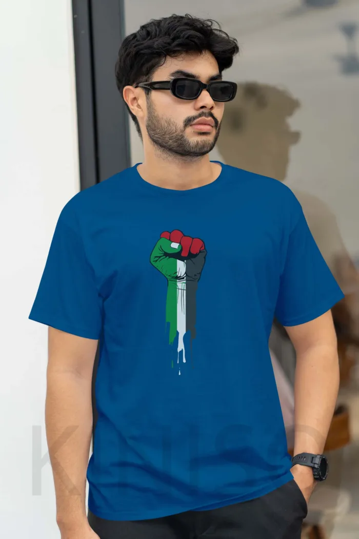 Islamic T-shirt - Palestine - Modest Men's Crew Neck Half Sleeve tshirt in BD - Image 7