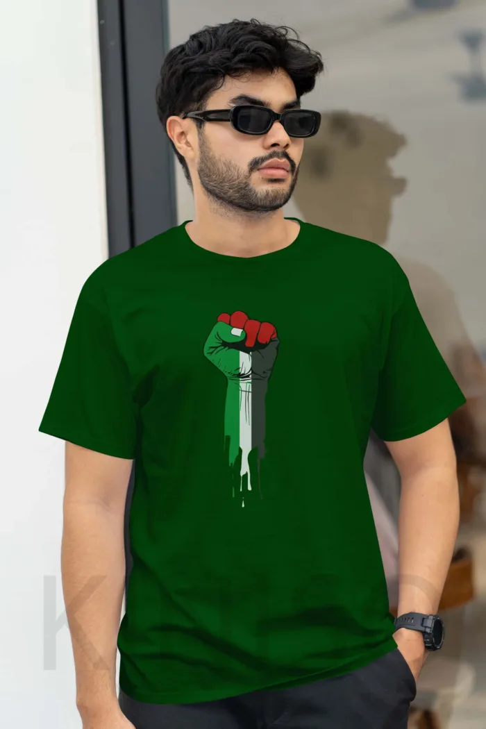 Islamic T-shirt - Palestine - Modest Men's Crew Neck Half Sleeve tshirt in BD - Image 6