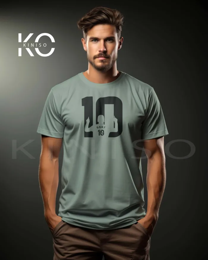 Unique Messi G.O.A.T Design Football T-Shirts For Men - Image 4