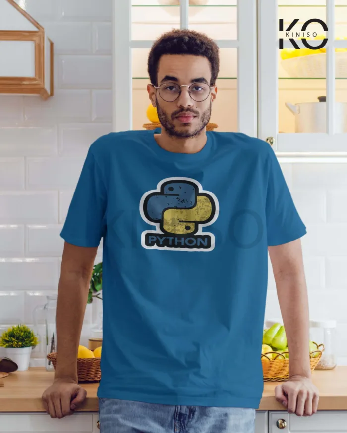 Engineer - Python Tshirt  - Geeky Men's Crew Neck Half Sleeve T-Shirt in BD - Image 7