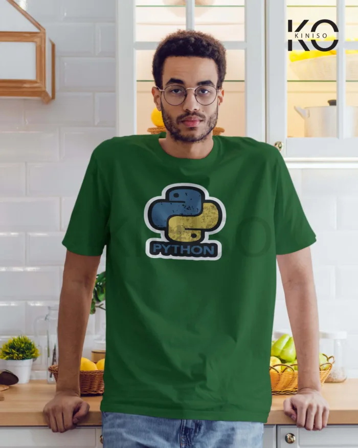 Engineer - Python Tshirt  - Geeky Men's Crew Neck Half Sleeve T-Shirt in BD - Image 6