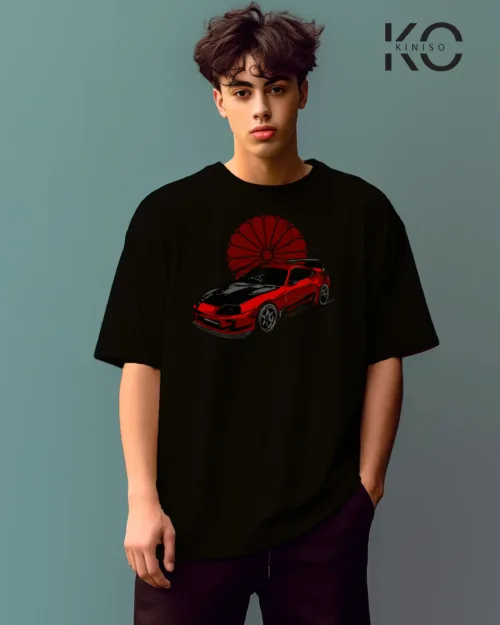 Red car with Sunflower Black 1