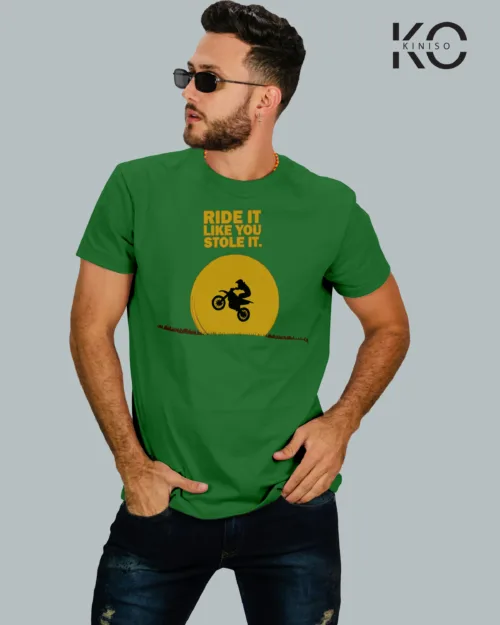 Ride like you stole It Bottle Green 1