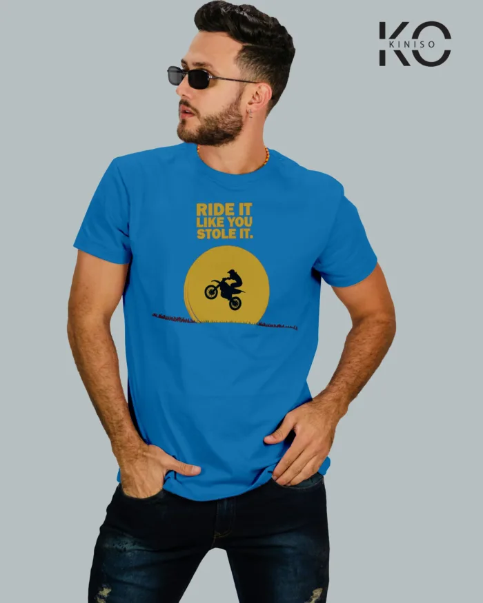 Ride it like you Stole It designed printed tees for bike lover - Image 4