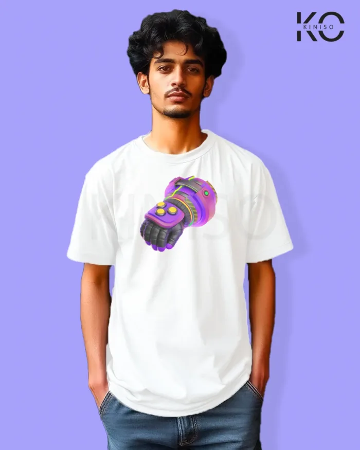Robot Gloves Design Gaming t-shirts for Game Lover - Image 2
