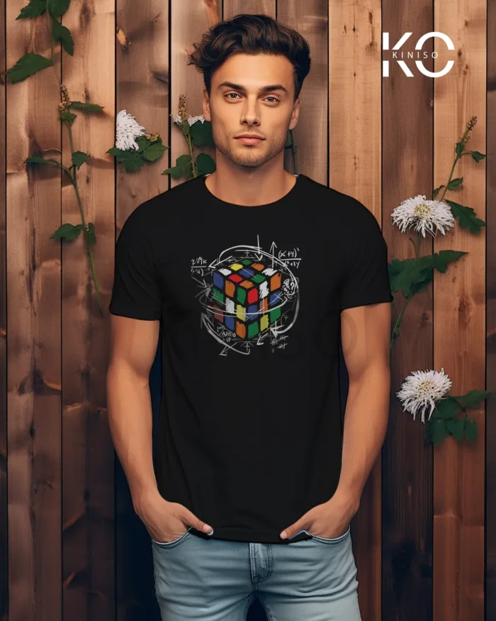 Rubik's Cube Printed Engineer T-Shirts for Nerd Men - Image 8